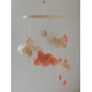 Carusel Fantasy Stars and Clouds - Soft Pink