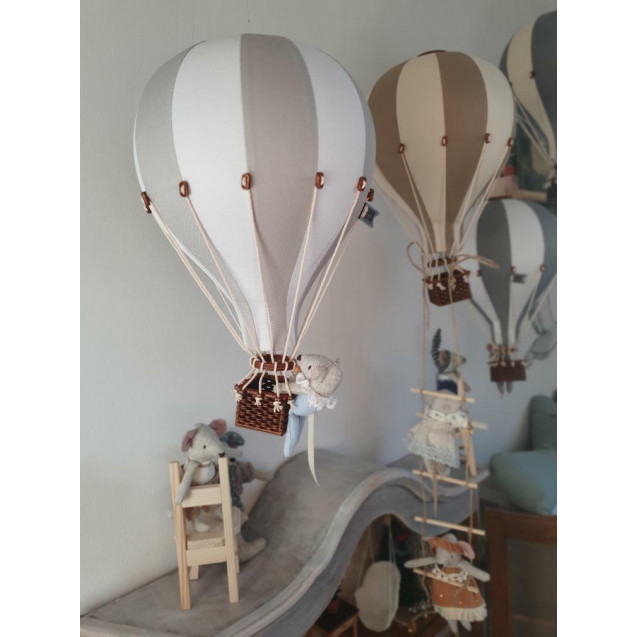 Balon decorativ white/grey, 33 cm