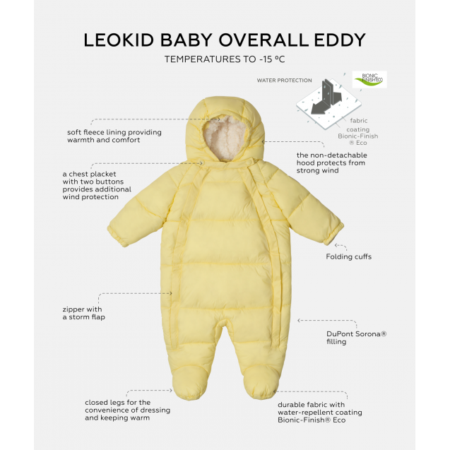 Leokid Baby Overall Eddy Elfin Yellow