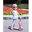 Casca de protectie pentru copii, sistem de reglare magnetic cu led, XXS-S, 45-51 cm, 1 an+, Rose Reflectorizant, Scoot & Ride