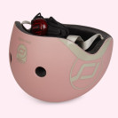 Casca de protectie pentru copii, sistem de reglare magnetic cu led, XXS-S, 45-51 cm, 1 an+, Rose, Scoot & Ride