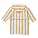 Halat de Baie Gray - White/Yellow Mellow Stripes