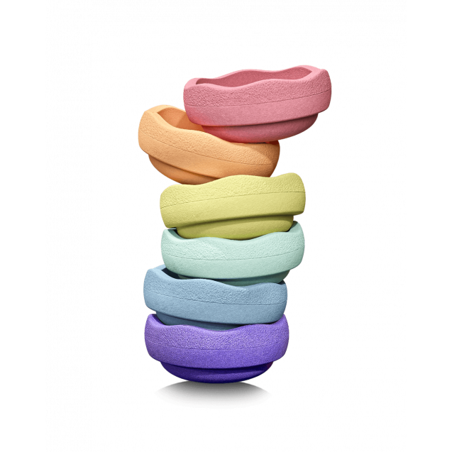 Set de joaca Stapelstein Original Rainbow Pastel