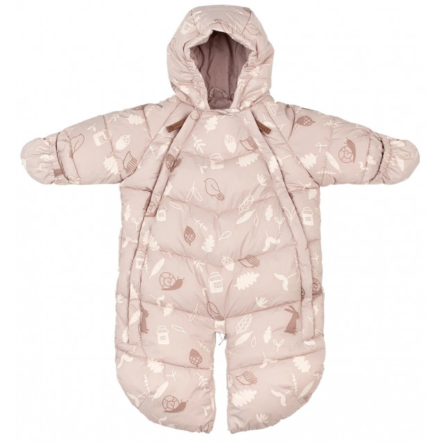 Baby Overall Dusty Pink Forest