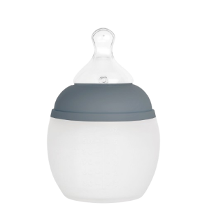 Biberon silicon 150 ml Elhée - Blue Grey