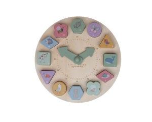 Puzzle ceas din lemn - Little Farm - Little Dutch