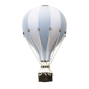 Balon decorativ White/Soft Blue, 28 cm