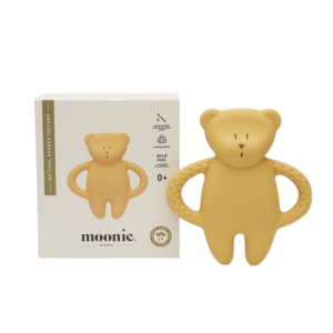 Teether din cauciuc natural Moonie - Bear Honey