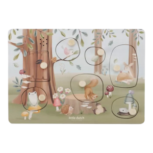 Puzzle din lemn FSC cu sunete - Forest Friends