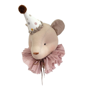 Decoratiune BEAR BEIGE WITH POWDER COLLAR