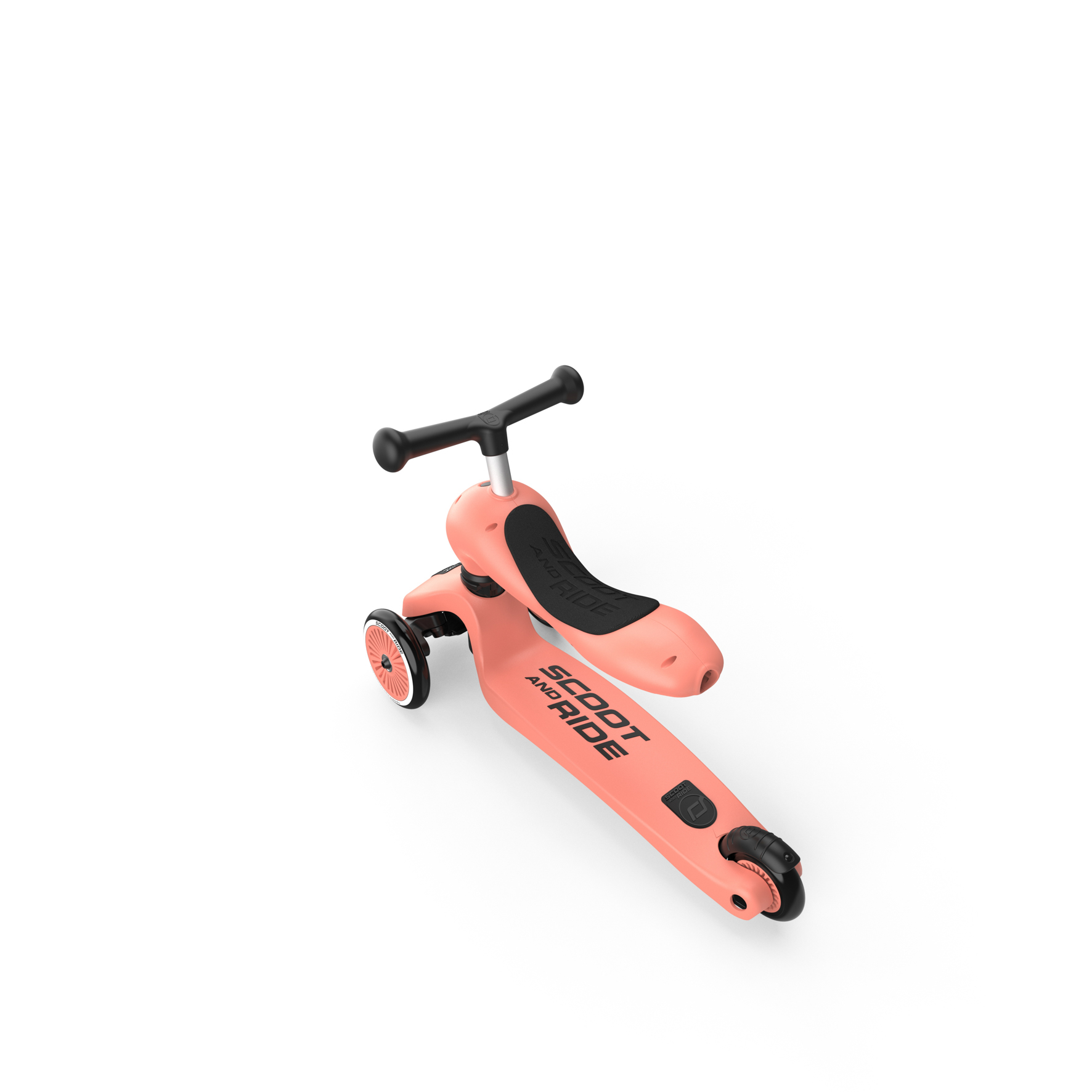 Trotineta copii cu sezut, transformabila 2in1, HighwayKick 1 Peach, 1-5 ani, Scoot & Ride - Image 9