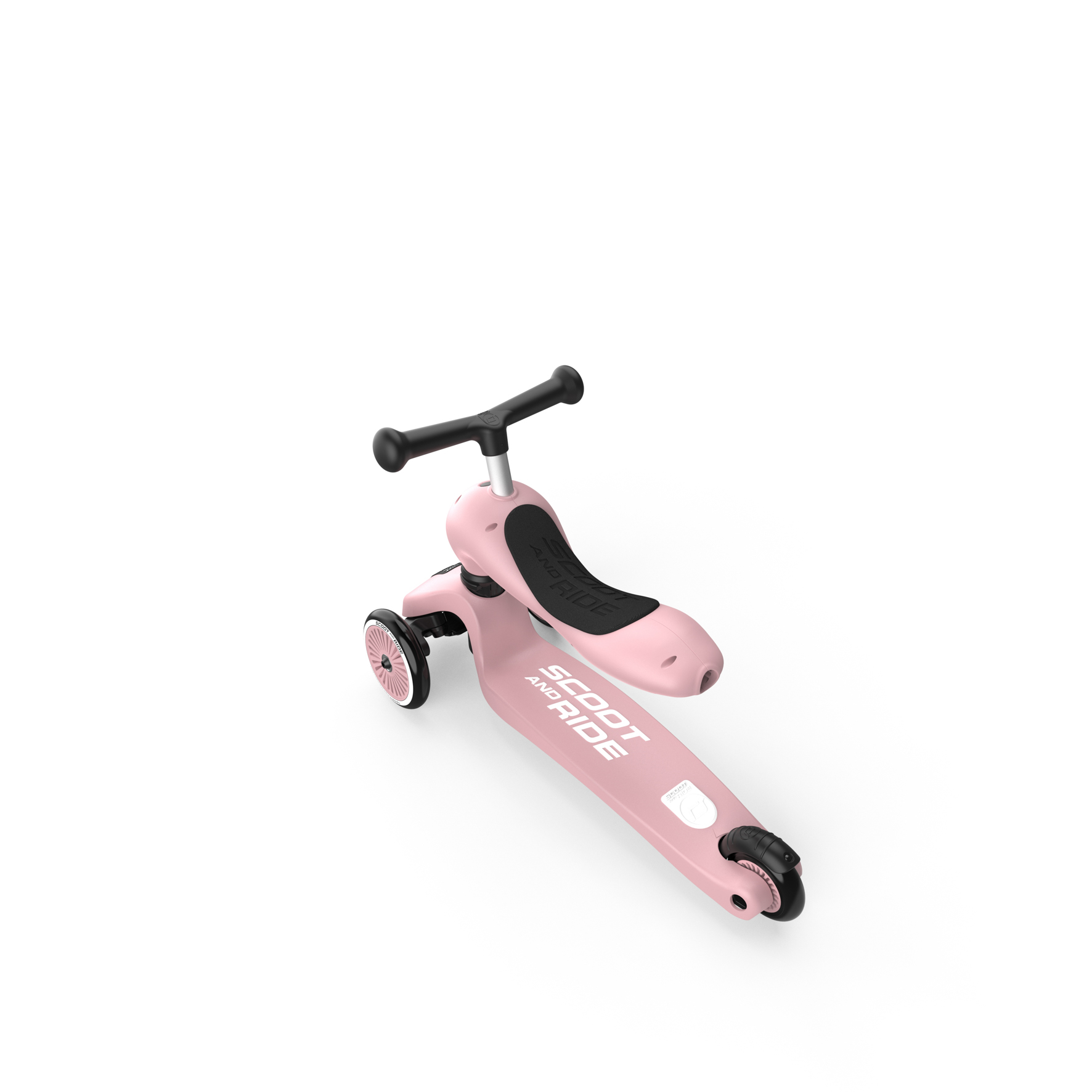 Trotineta copii cu sezut, transformabila 2in1, HighwayKick 1 Rose, 1-5 ani, Scoot & Ride - Image 9
