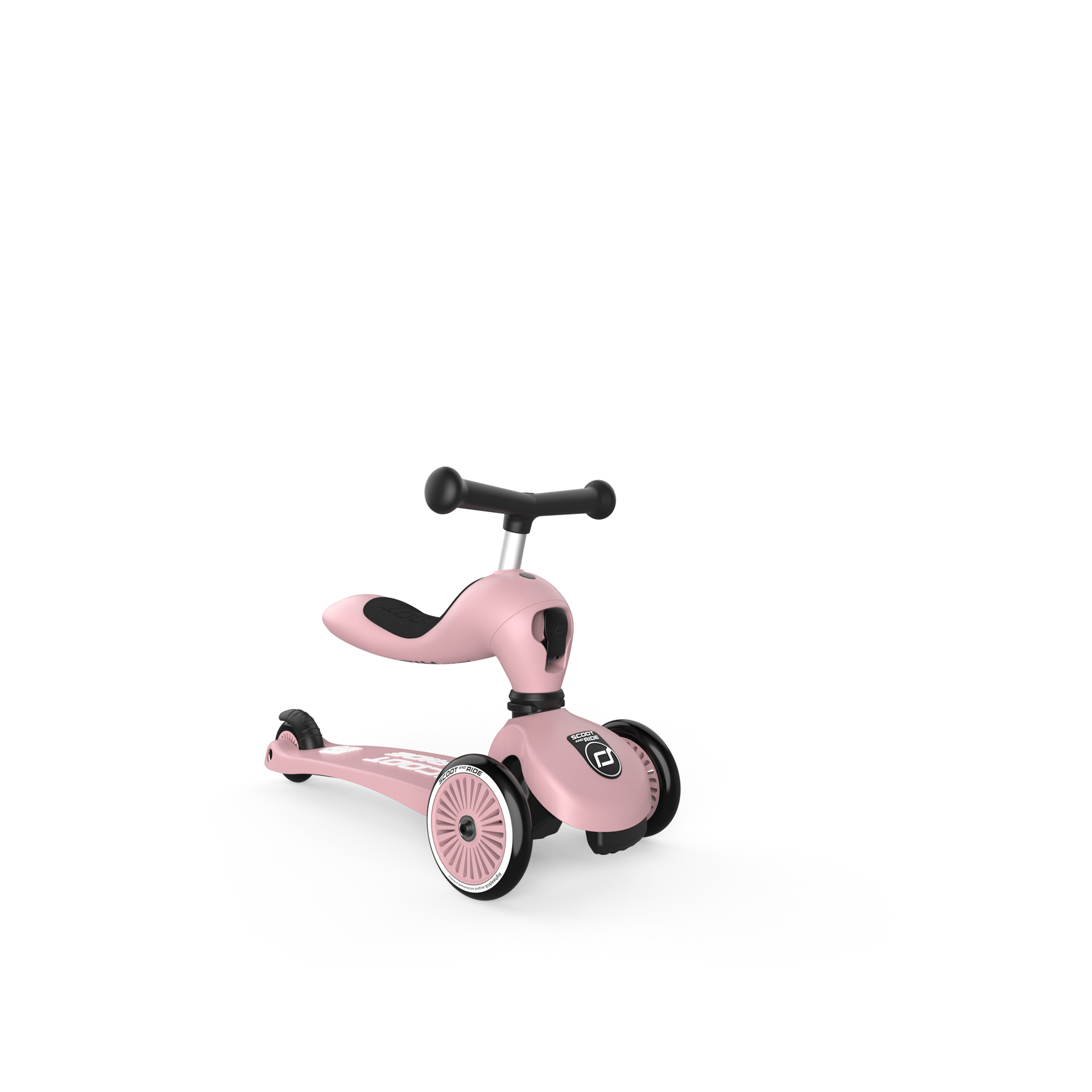 Trotineta copii cu sezut, transformabila 2in1, HighwayKick 1 Rose, 1-5 ani, Scoot & Ride - Image 4