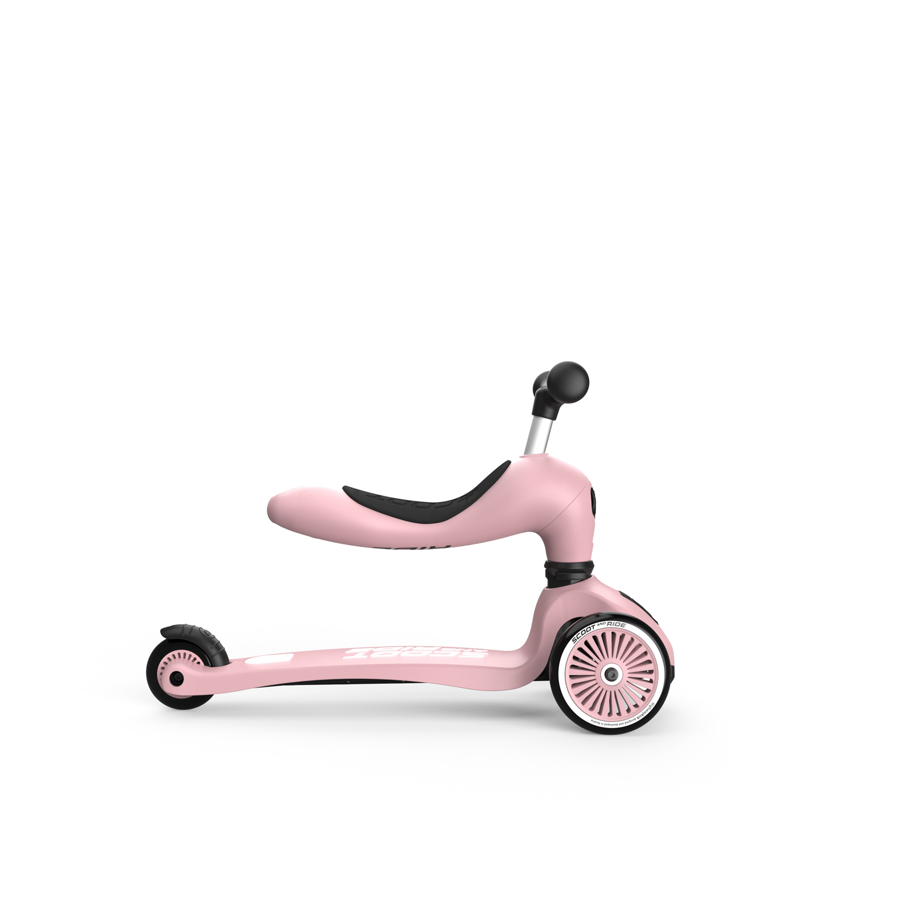 Trotineta copii cu sezut, transformabila 2in1, HighwayKick 1 Rose, 1-5 ani, Scoot & Ride - Image 7