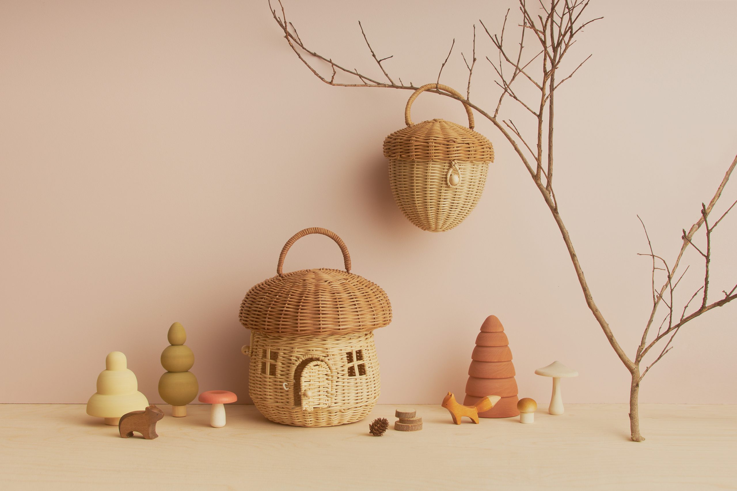 Cos din ratan Mushroom - Olli Ella - Natural - Image 5