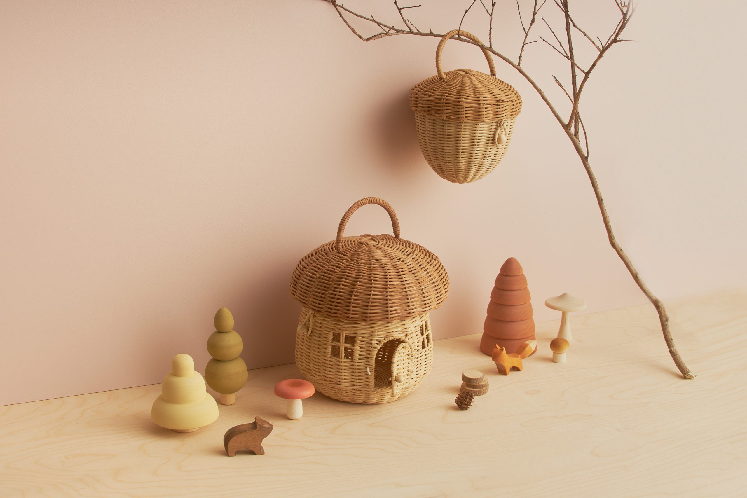 Cos din ratan Mushroom - Olli Ella - Natural - Image 6