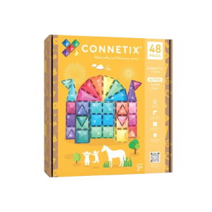 Set magnetic Glitter Castle Pack 48 piese - Connetix