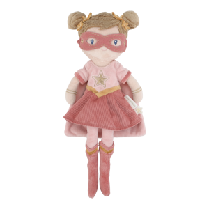 Papusa textila - Superhero Rosa - 35 cm - Little Dutch