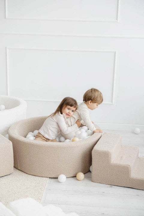 Set de joaca Boucle Foam Play & Piscina moale 200 mingi - Image 7