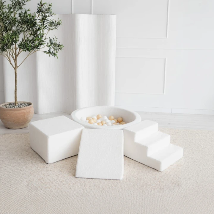 Set de joaca Boucle Foam Play & Piscina moale 200 mingi - Image 10