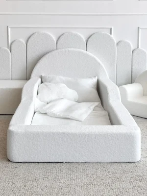 Monio - Pat pentru copii - Boucle White