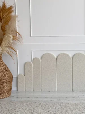 Panou tapițat de perete – Cream Boucle