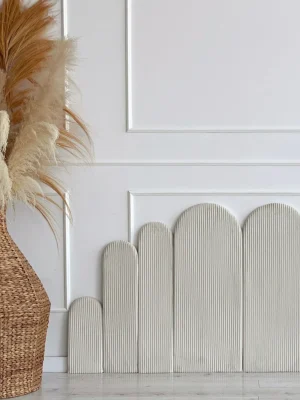 Panou tapițat de perete – Corduroy Cream