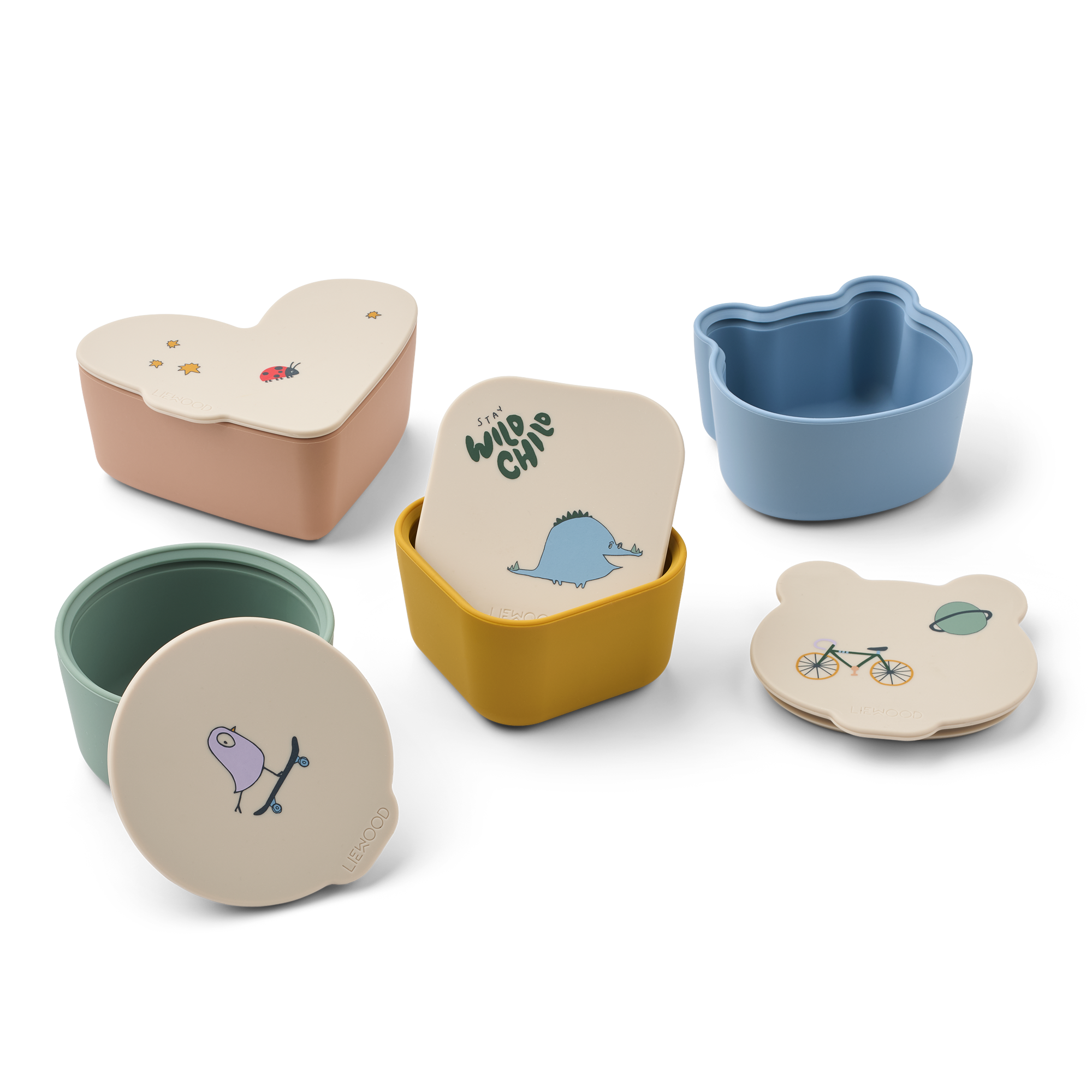 Set cutii pentru gustare Toto 4-pack - Liewood