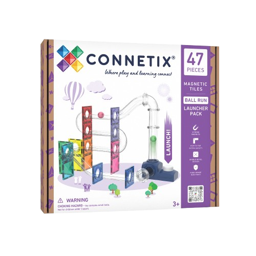 Set magnetic Ball Run Launcher Pack 47 piese – Connetix