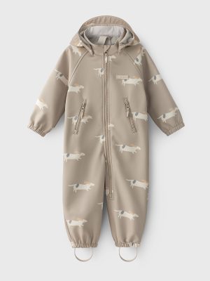 Salopeta Softshell Leokid - Beige Wolf