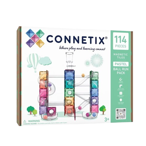 Set magnetic Ball Run Pastel Pack 114 piese – Connetix