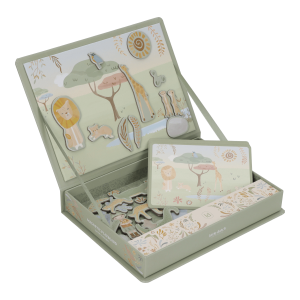 Puzzle magnetic din material FSC - Safari Friends