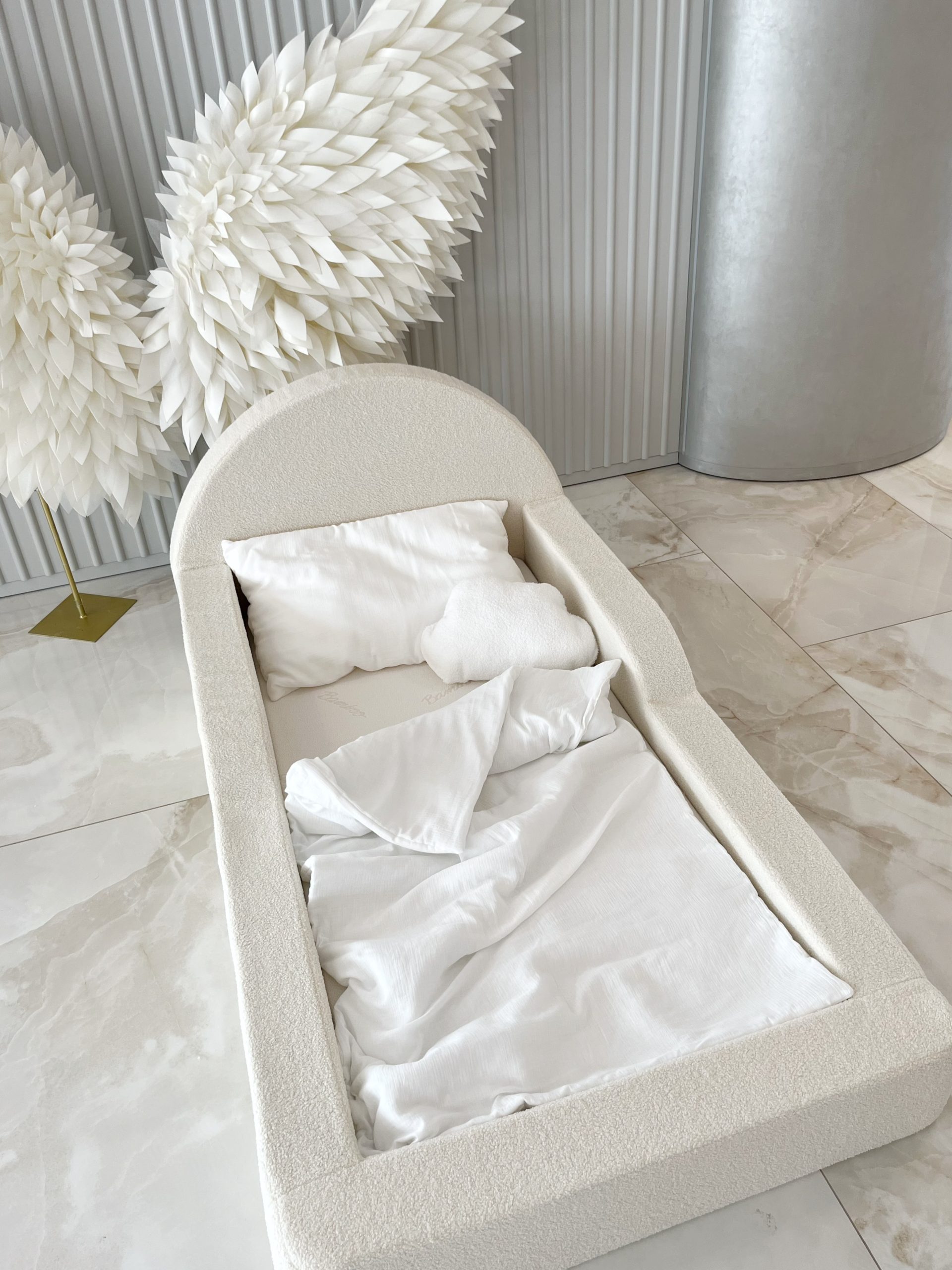 Monio - Pat pentru copii 90 x 200 - Boucle Cream - imagine 6