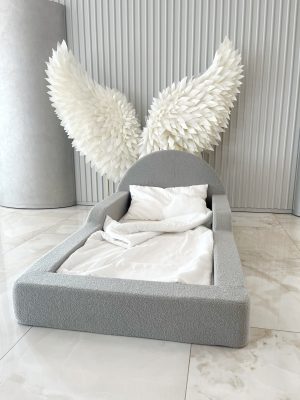 Monio - Pat pentru copii 90 x 180 - Boucle Grey