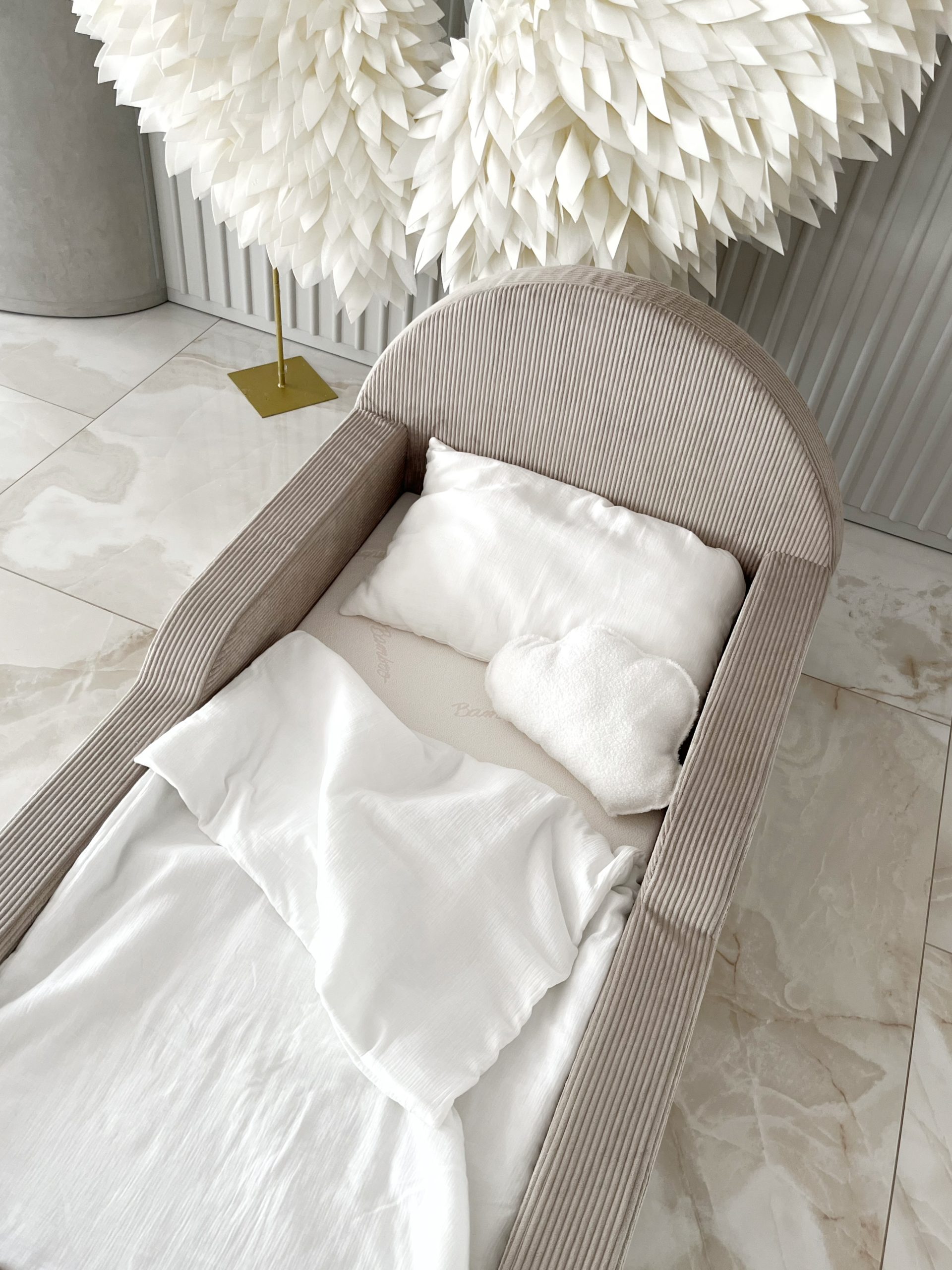 Monio - Pat pentru copii 90 x 200 - Corduroy Beige - Image 7