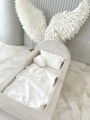 Monio - Pat pentru copii 90 x 200 - Corduroy Cream
